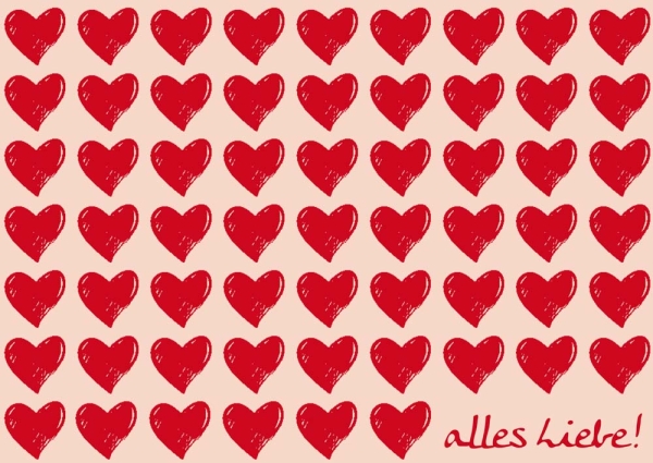 Postkarte - Alles Liebe!
