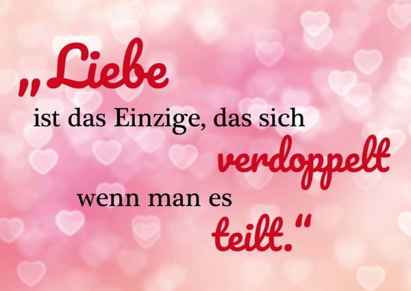 Postkarte – Liebe ist das Einzige,