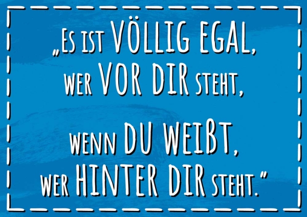 Postkarte – Es ist völlig egal Postkarte – Es ist völlig egal