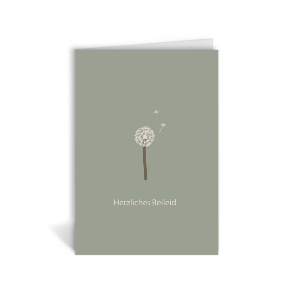 Klappkarte - Herzliches Beileid Klappkarte - Herzliches Beileid