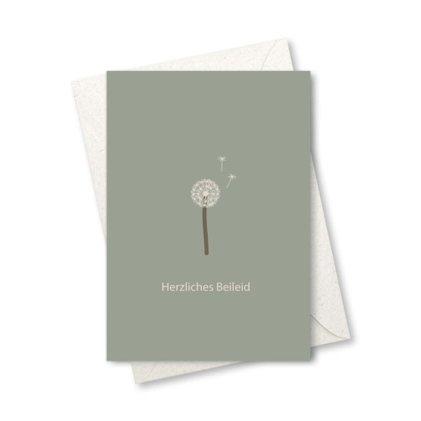 Klappkarte - Herzliches Beileid