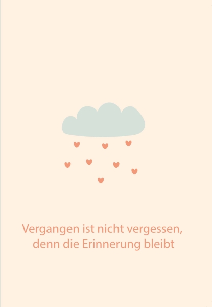 Klappkarte – Vergangen ist nicht vergessen