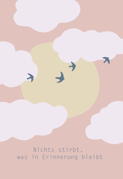 Klappkarte – Nichts stirbt