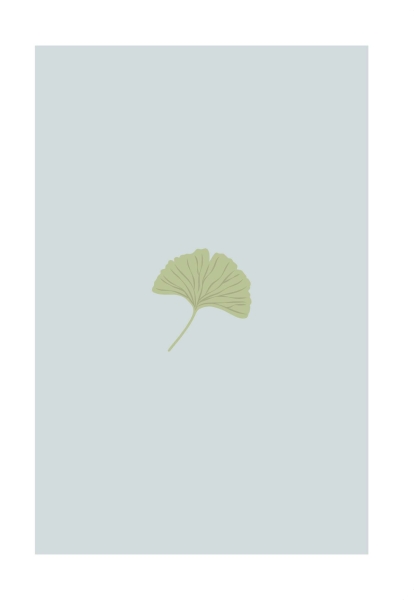 Klappkarte – Ginkgo