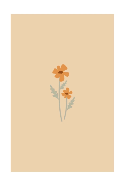 Klappkarte – Blumen