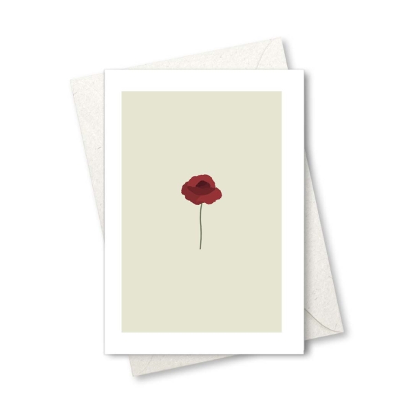 Klappkarte – Klatschmohn