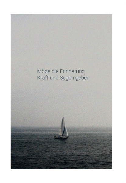Klappkarte – Möge die Erinnerung