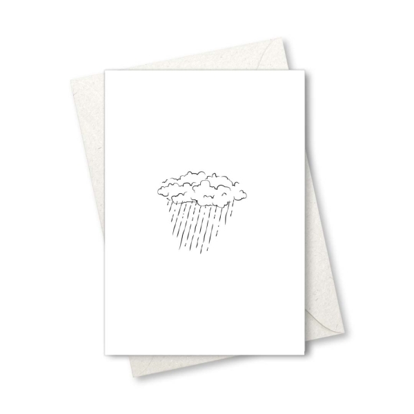 Klappkarte – Regenwolke