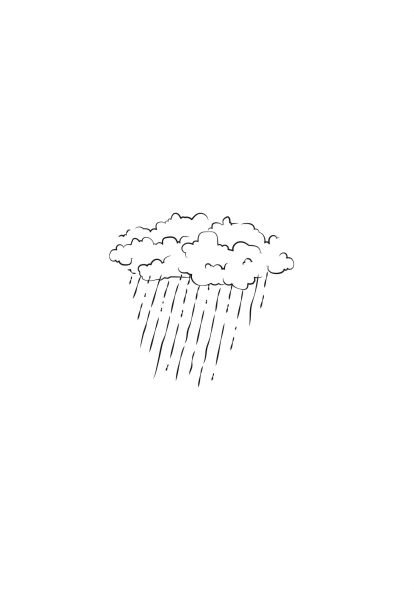 Klappkarte – Regenwolke