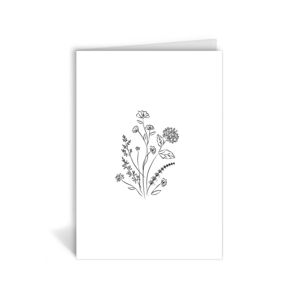 Klappkarte – Wildblumen Klappkarte – Wildblumen