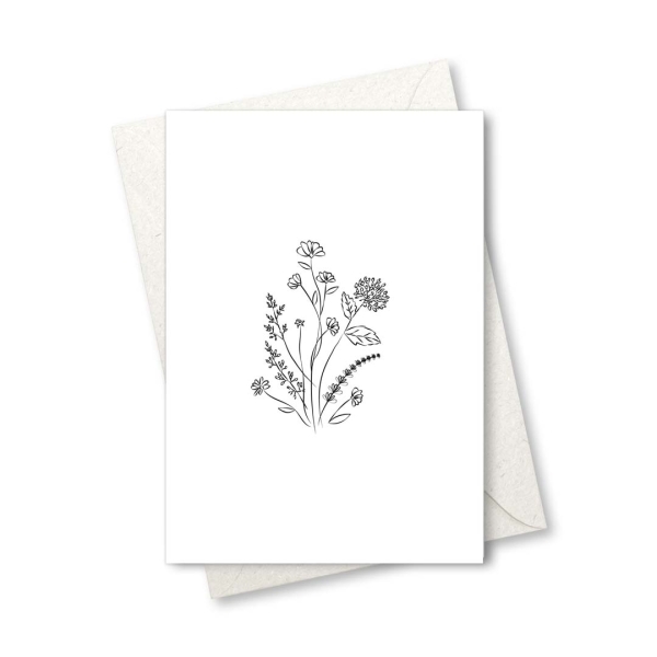 Klappkarte – Wildblumen