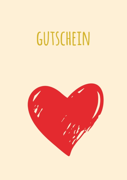Postkarte mit Veredelung – Gutschein