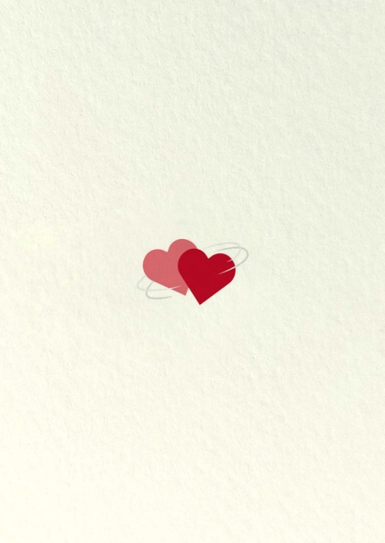 Postkarte – zwei Herzen