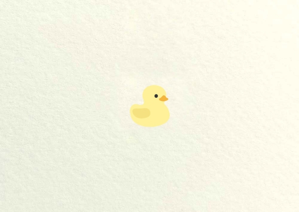 Postkarte – Badeente