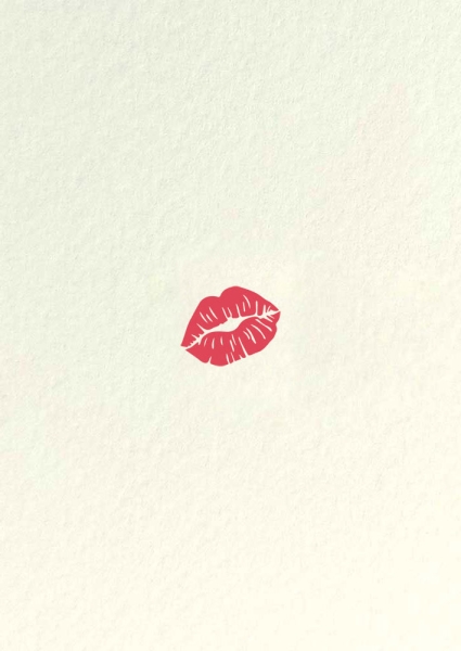 Postkarte – Kuss