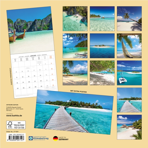 Kalender 2027Trauminseln