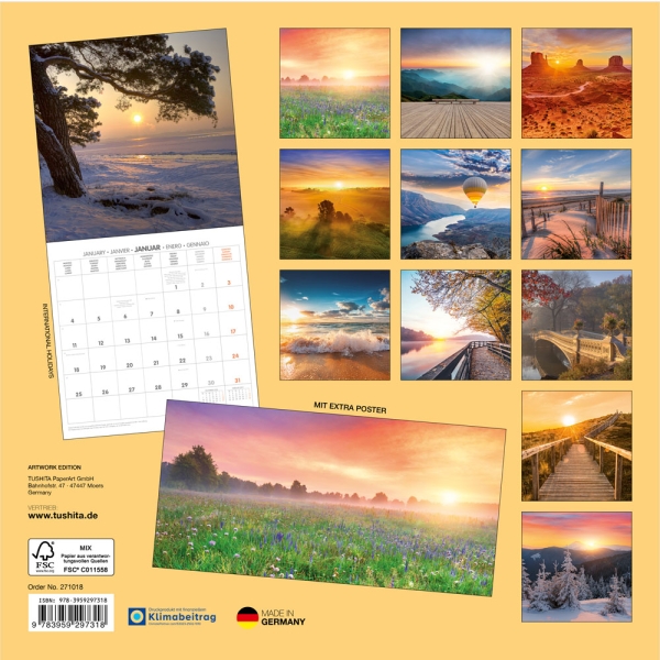 Kalender 2027Die Sonne geht auf