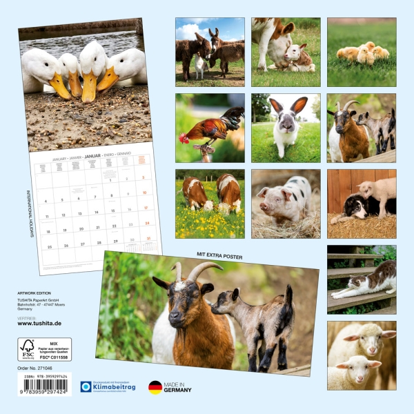 Kalender 2027Tiere vom Bauernhof