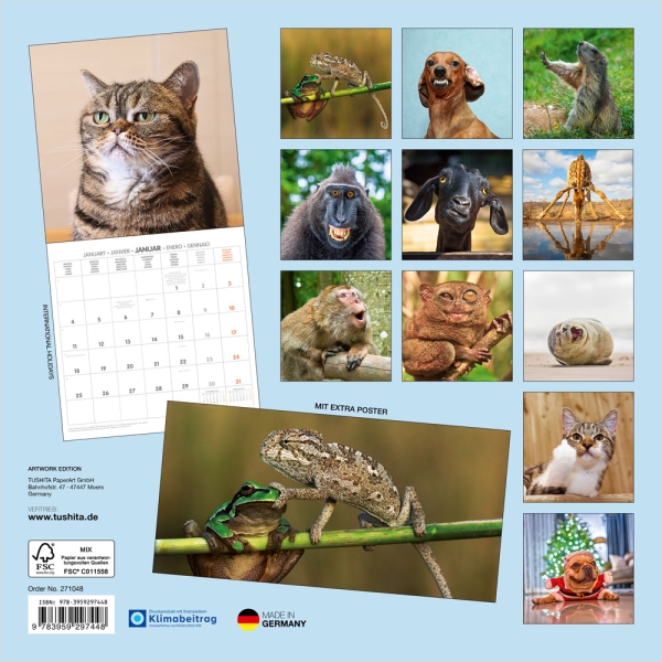 Kalender 2027Lustige Tiere