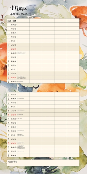 Kalender 2027Organizer / Familienplaner