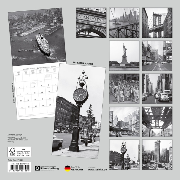 Kalender 2027New York Retro