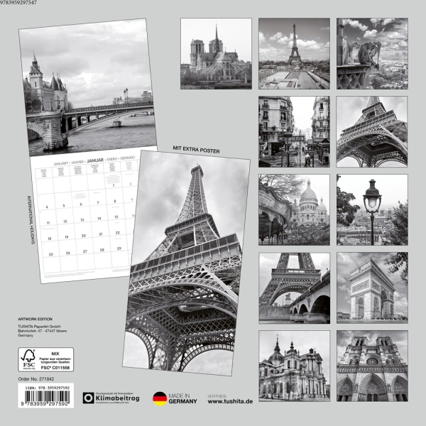 Kalender 2027Paris Retro