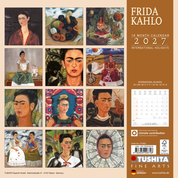 Kalender 2027Frida Kahlo