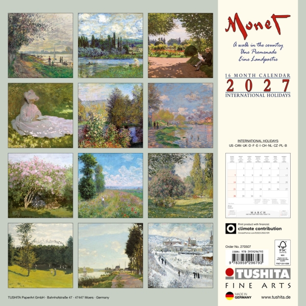 Kalender 2027Claude Monet – A Walk in the Country