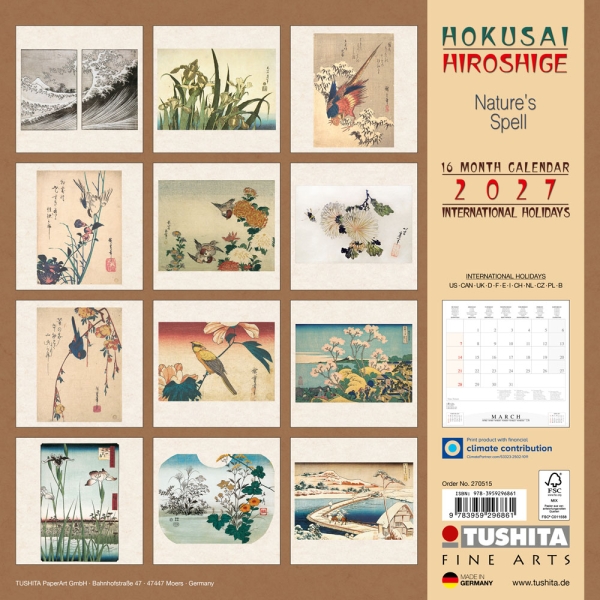 Kalender 2027Hokusai/Hiroshige – Nature’s Spell