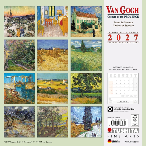 Kalender 2027van Gogh – Colours of the Provence
