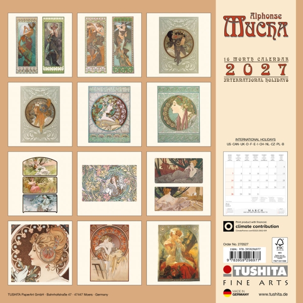 Kalender 2027Alphonse Mucha