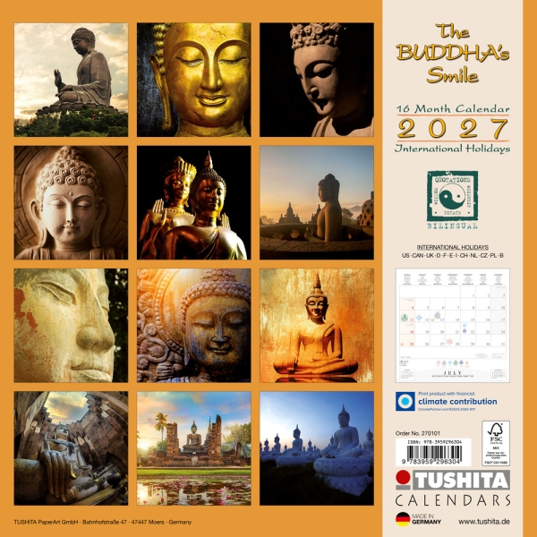 Calendar 2027Buddha’s Smile
