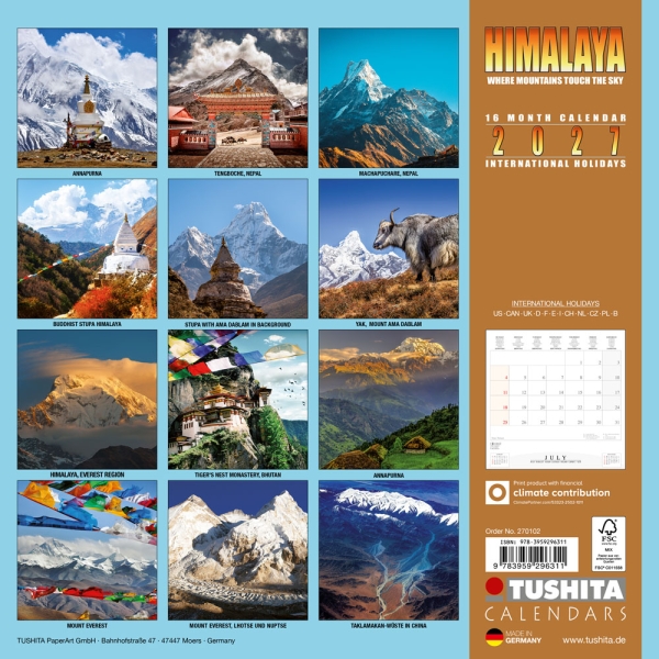 Calendar 2027Himalaya