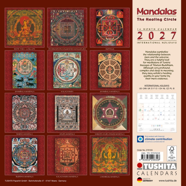Kalender 2027The Healing Mandalas