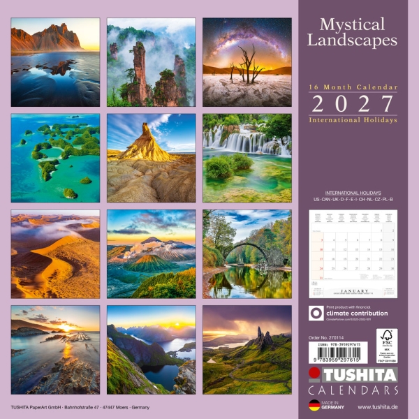 Calendar 2027Mystical Landscapes