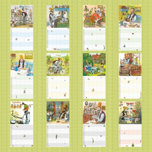 Kalender 2027Pettersson & Findus Familienplaner