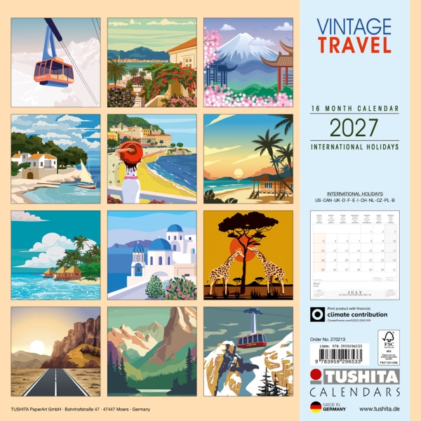 Kalender 2027Vintage Travel