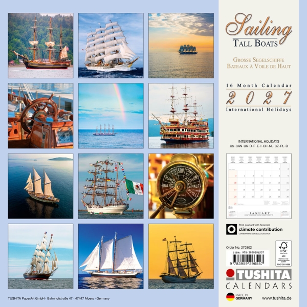 Kalender 2027Sailing Tall Boats
