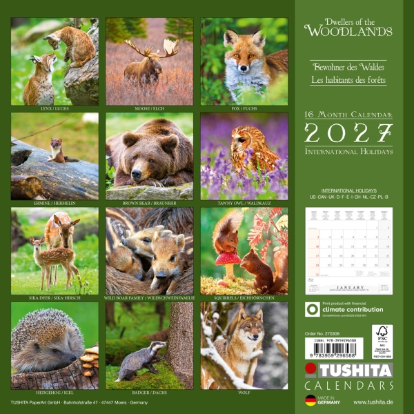 Kalender 2027Dwellers of the Woodlands