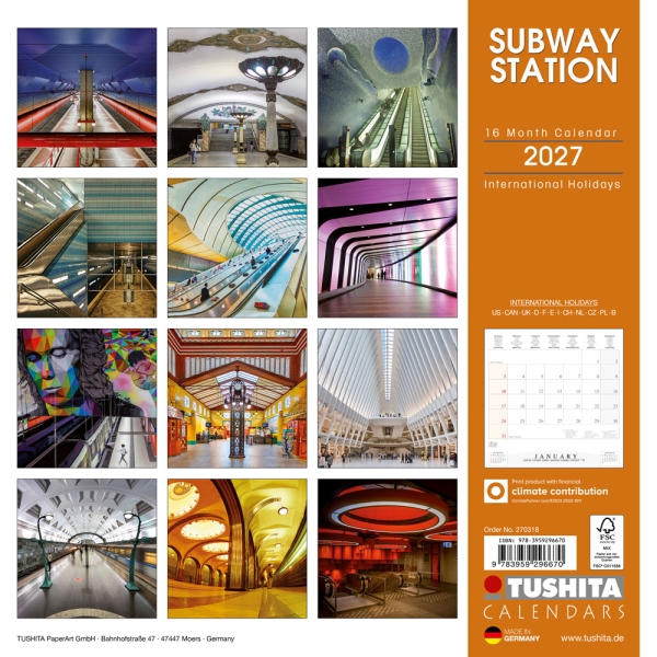 Kalender 2027Subway Station