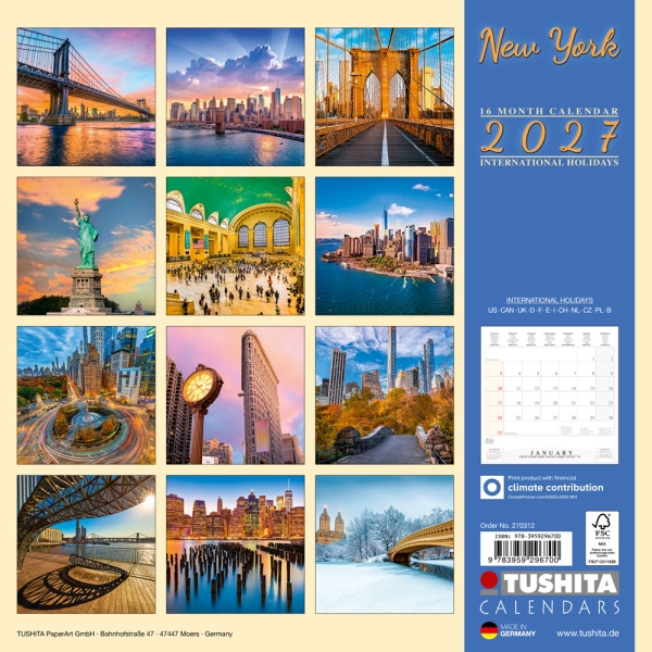 Kalender 2027New York