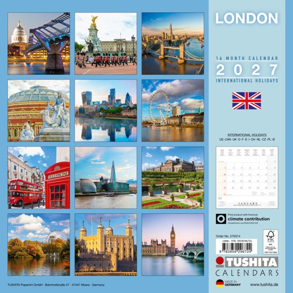 Calendar 2027London
