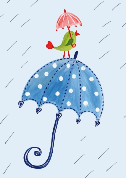 Postkarte – Farben der Freude 1/12