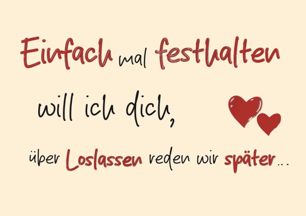 Postkarte mit Veredelung – Einfach mal festhalten