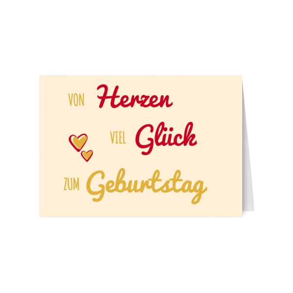 Klappkarte mit Veredelung