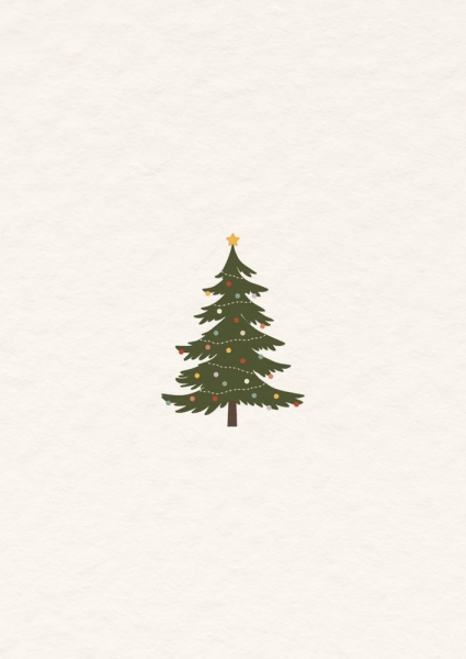 Postkarte - Tannenbaum