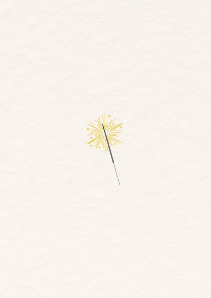 Postkarte - Wunderkerze