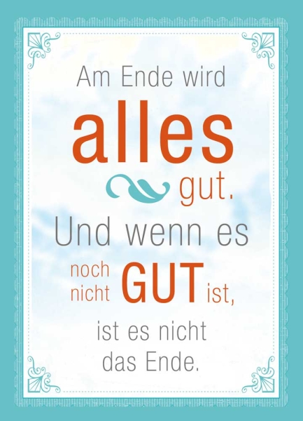 Postkarte – Am Ende wird alles gut