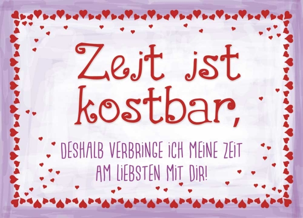 Postkarte – Zeit ist kostbar