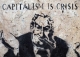 Postkarte Streetart - capitalism is crisis